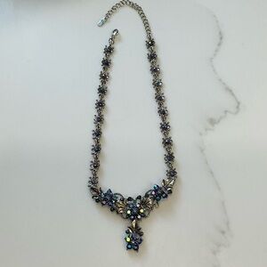 Dazzling Vintage Aurora Borealis Crystal Necklace